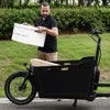 Brushless E Cargo Bike for Carrying Groceries Family-Friendly Cargo Bicycle Delivery Bike