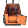 Weather-Resistant Electric Cargo Bicycle with Fully Enclosed Sunshade