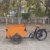 Family-Friendly Durable Cargo E-Bike with Soft Cushions and Safety Belts
