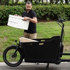 Brushless E Cargo Bike for Carrying Groceries Family-Friendly Cargo Bicycle Delivery Bike